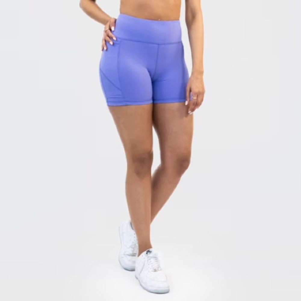 Senita Athletics Lux Baseline Shorts (5 in. inseam) - Iris Small